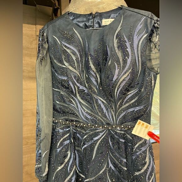 Mac Duggal 11136 Long Sleeve  Dress AUTHENTIC - Picture 11 of 14